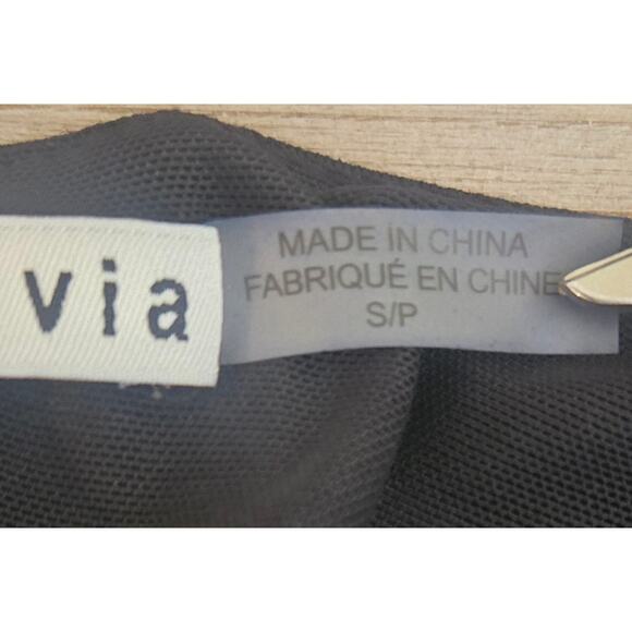 Alice + Olivia Nya Wrap Cropped Top Black Size Small P - Picture 9 of 10